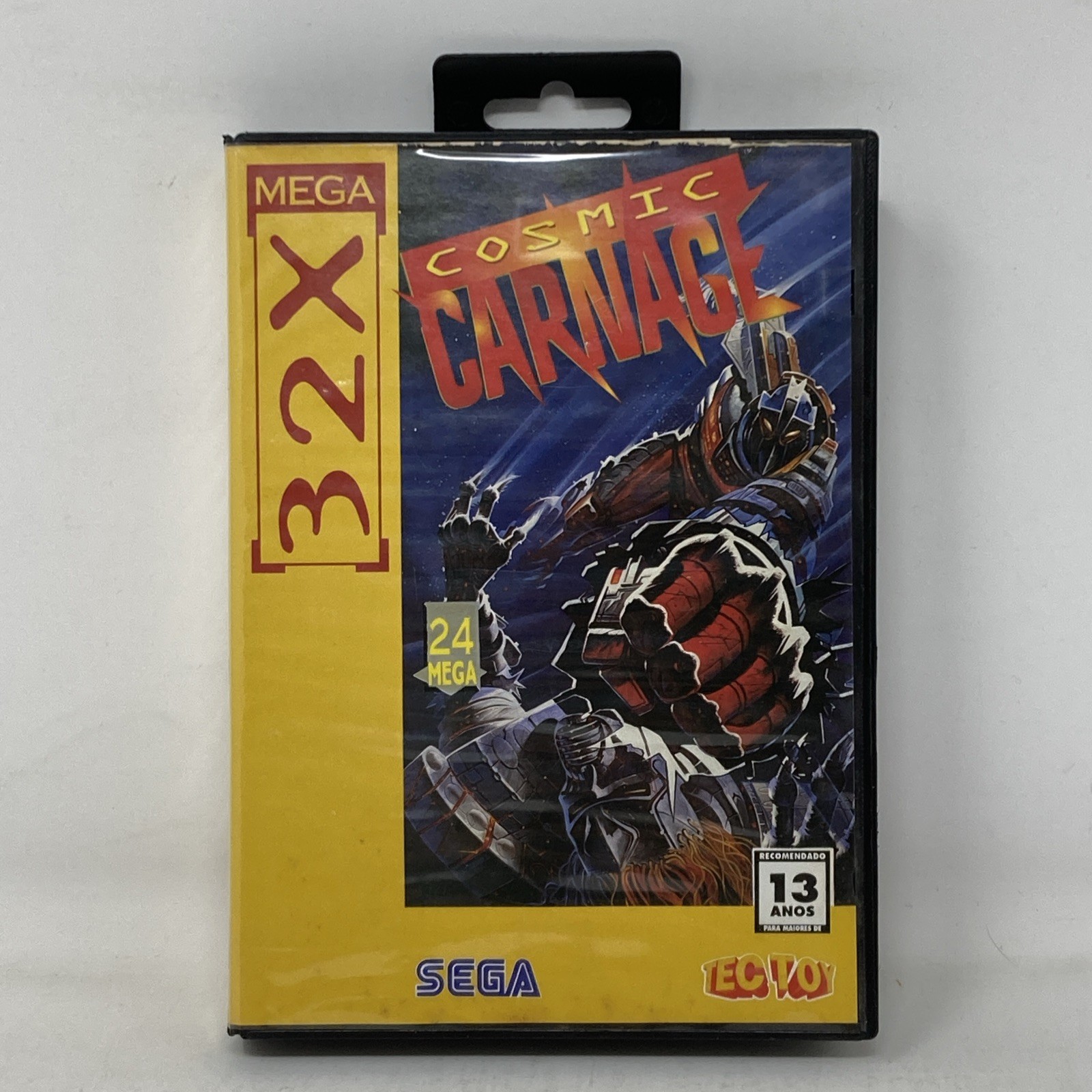 Cosmic Carnage Sega Mega 32X Complete in Box Brazilian Edition