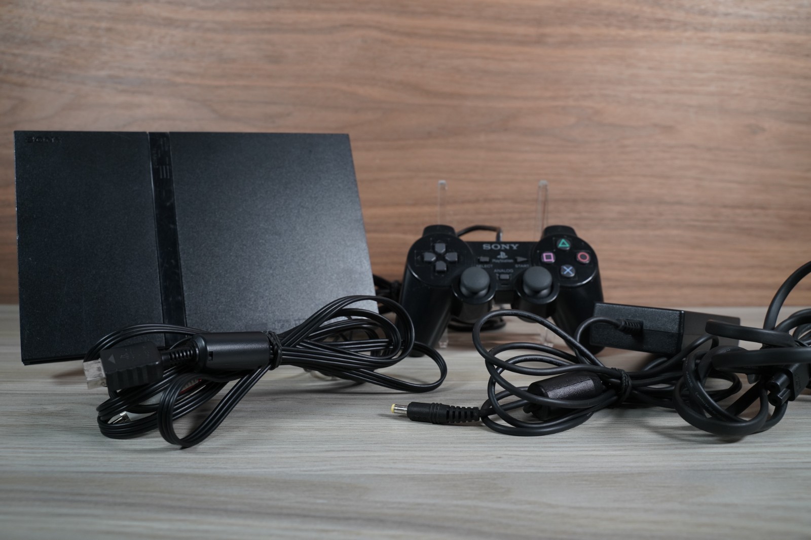 Sony Playstation 2 Slim SCPH-70012 Console w/ controller & cables TESTED CLEAN