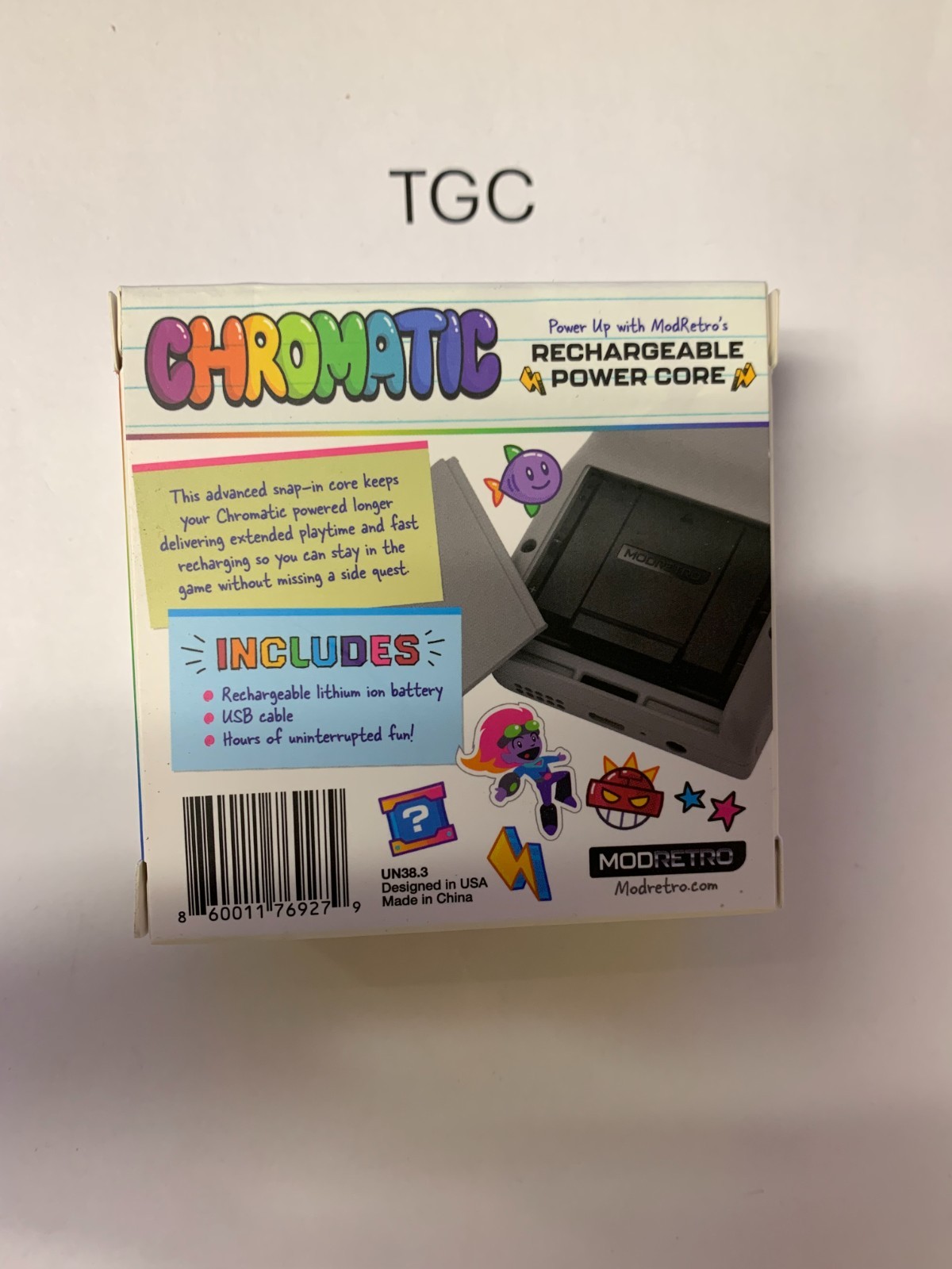 ModRetro Chromatic (1st Edition) GameStop Exclusive Grey – Rechargeable Battery