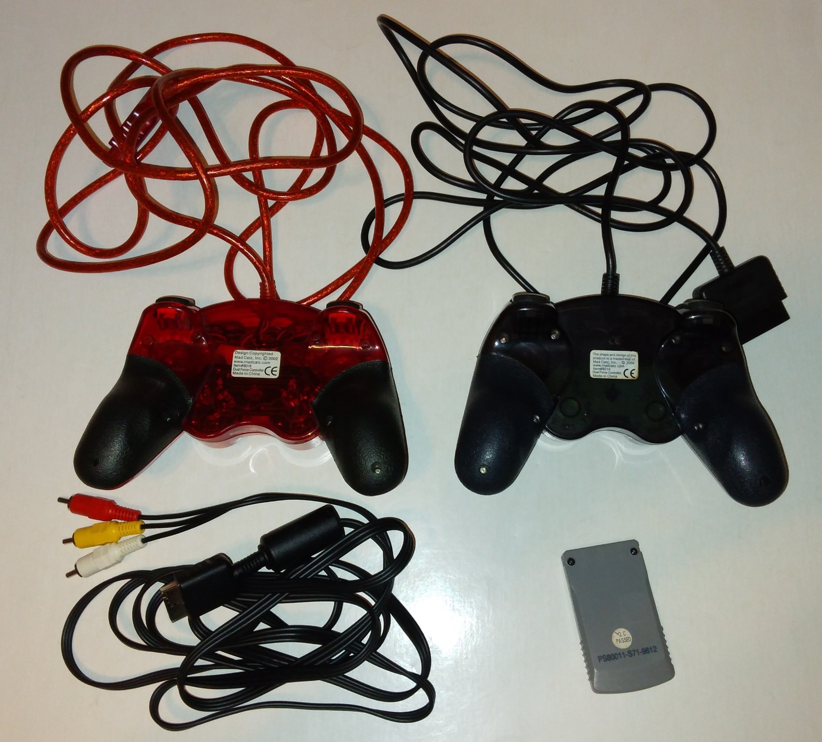 Sony PlayStation (PS1) Console SCPH-7501 w/ 2 Controllers, Memory Card, 13 Games
