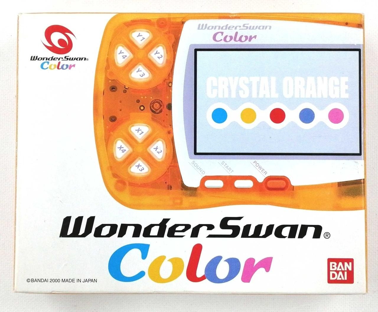 WonderSwan Color console Crystal Orange boxed Japan system -F/S