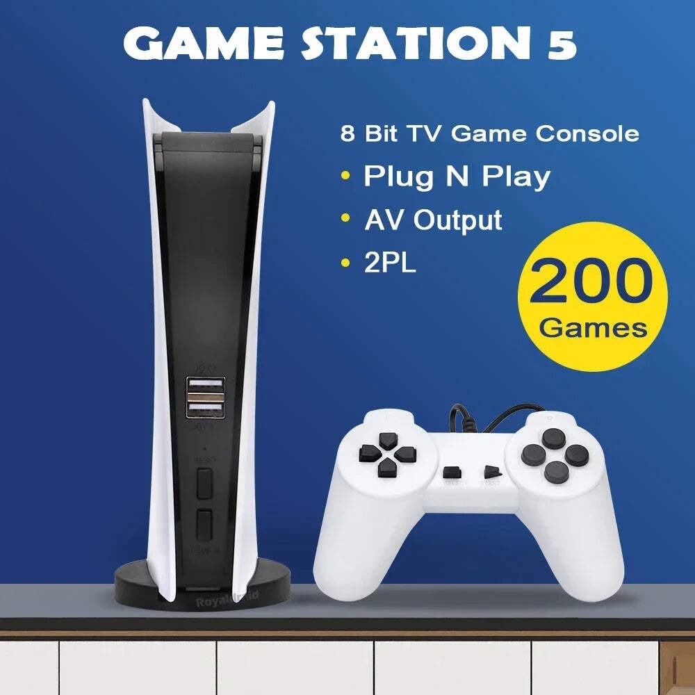 GS5 Game Station 5 Video Game Console With 200 Classic Games 8 Bit TV Console Re