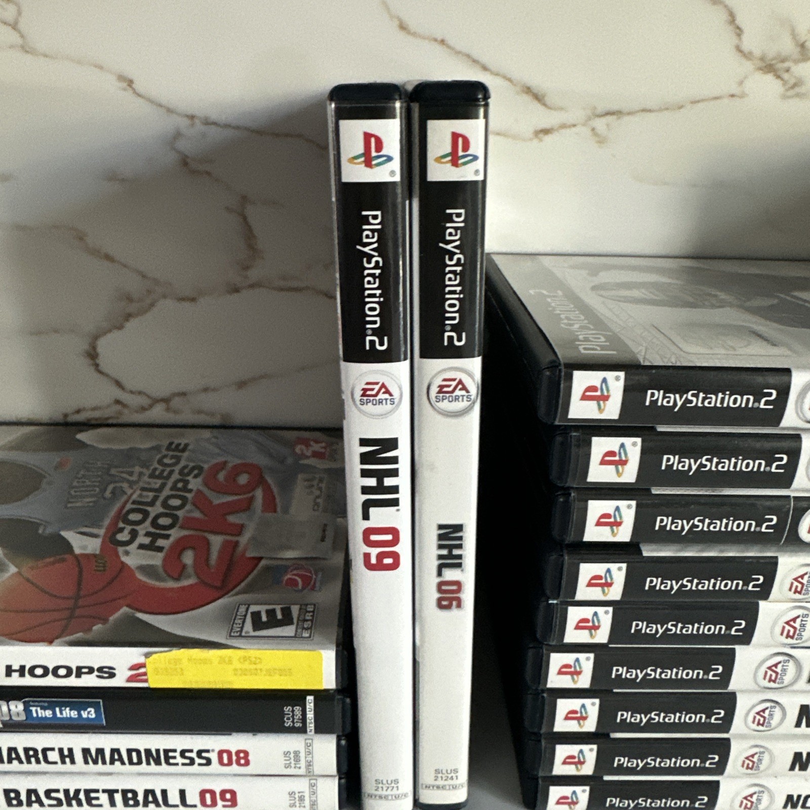 Sony PlayStation 2 Slim Console (SCPH-70001) + 23 Sports Games, Controllers READ