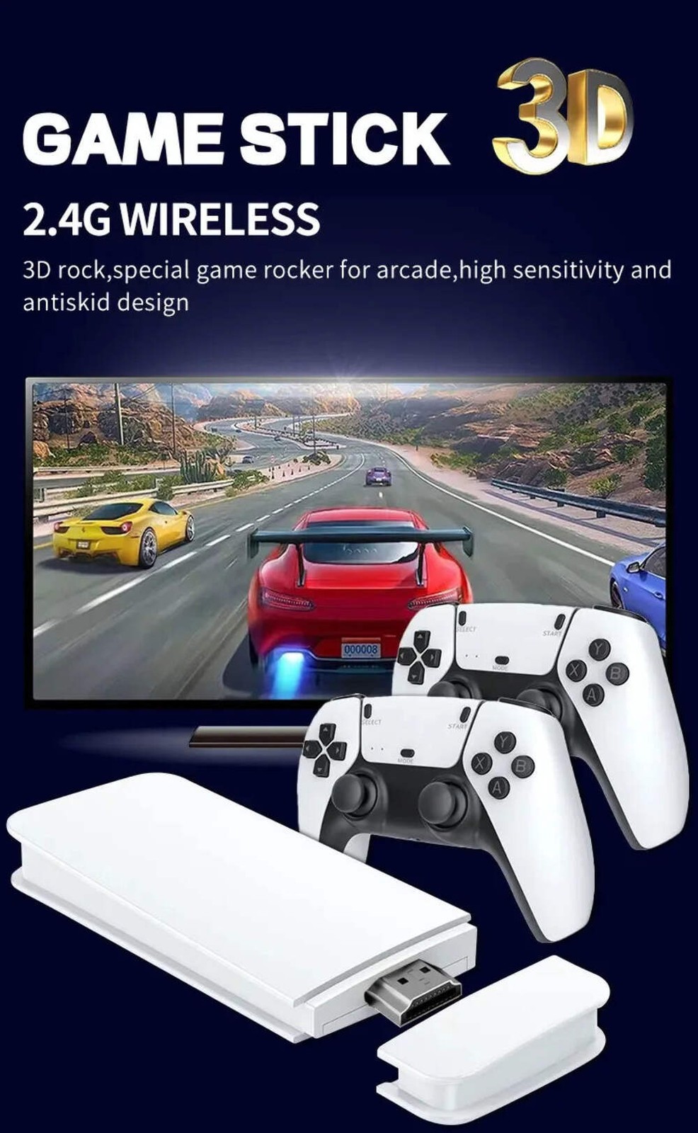 M15 4K game console home mini video game 64G retro console 128G player HD video
