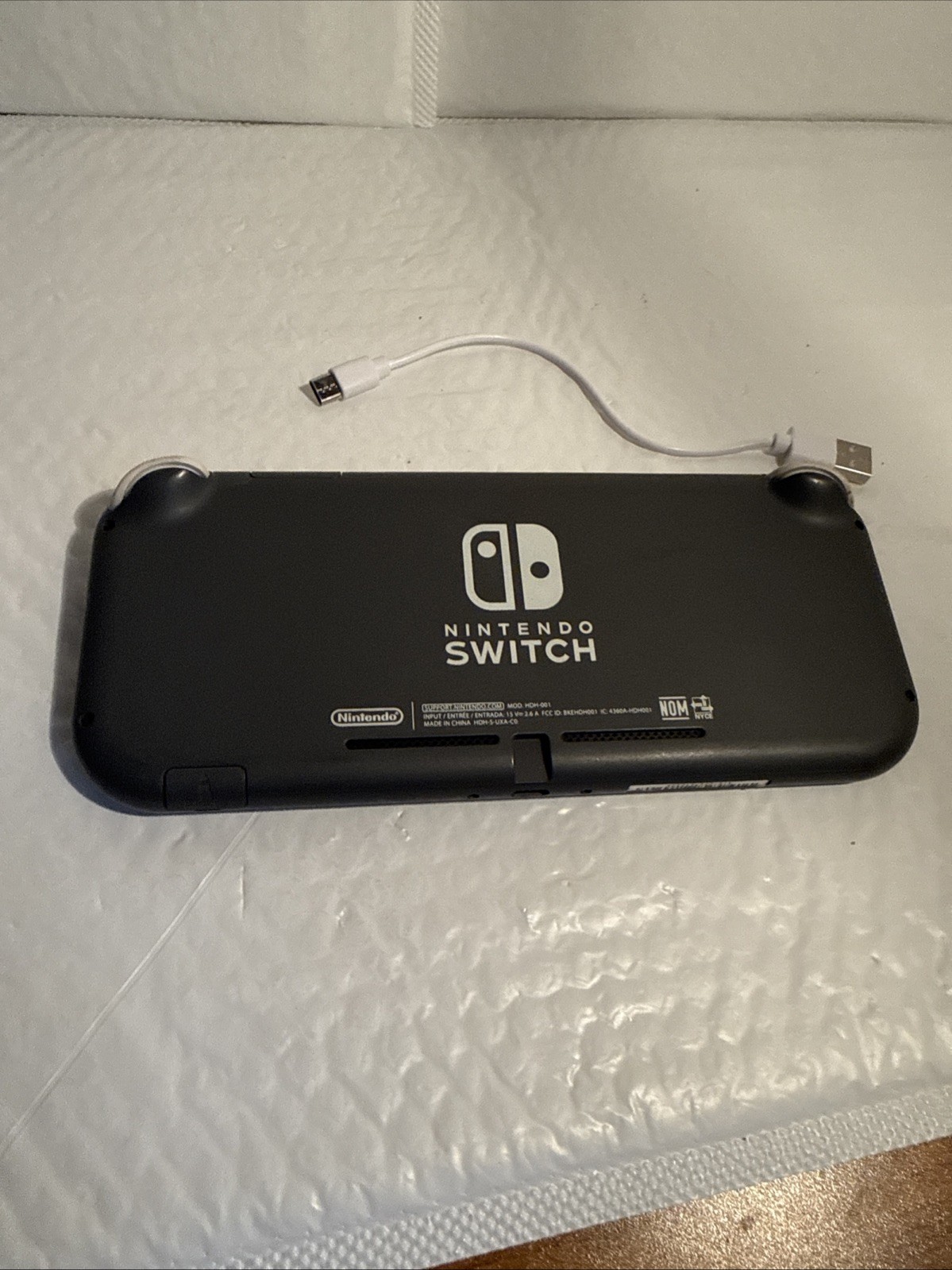 NINTENDO SWITCH LIGHT w/charger cord gray tested excellent working+condition
