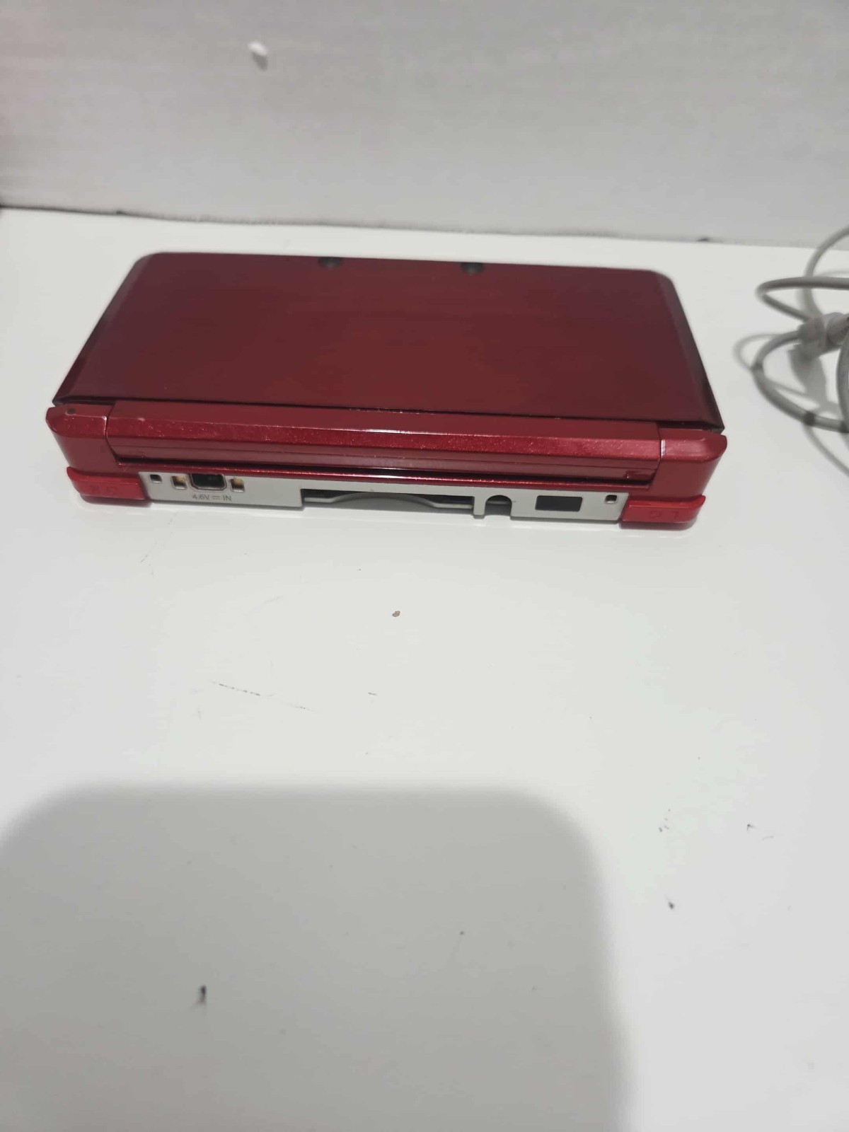 Nintendo 3DS Handheld System Flame Red w/ Charger & 6 Games – TESTED & WORKS