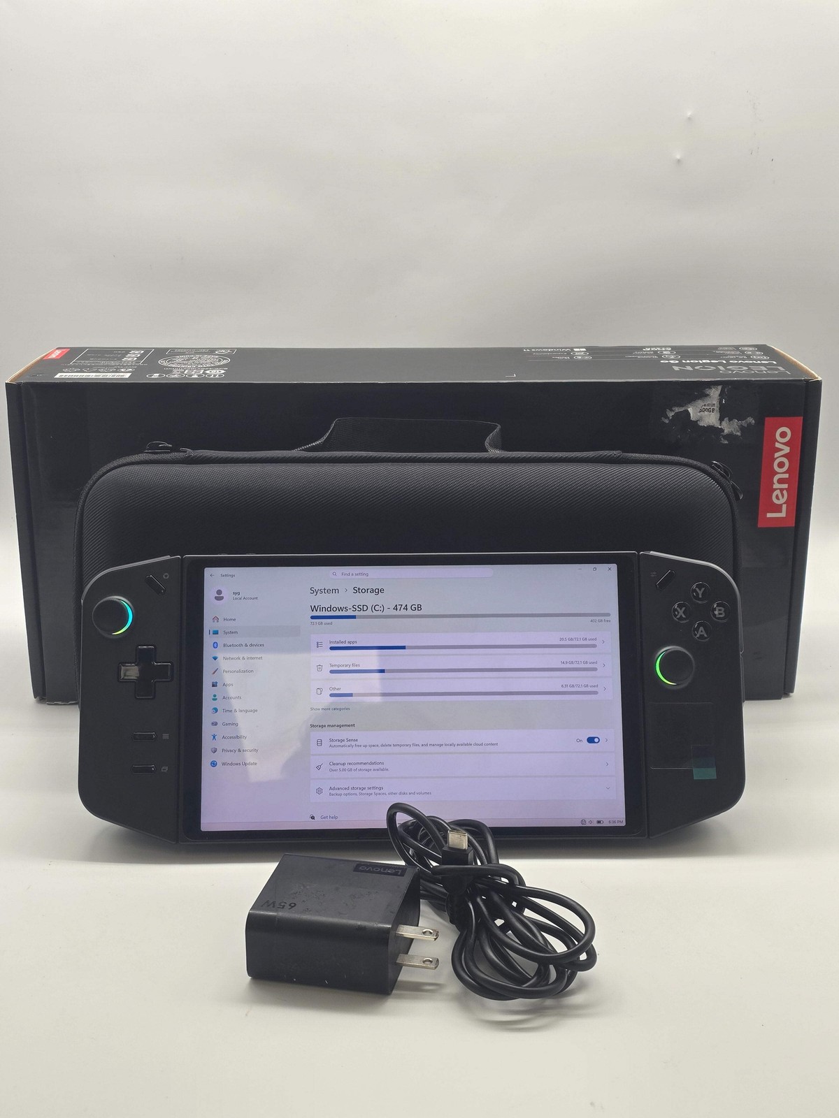 Lenovo Legion Go 8APU1 8″ 512GB Handheld Gaming System – Used B