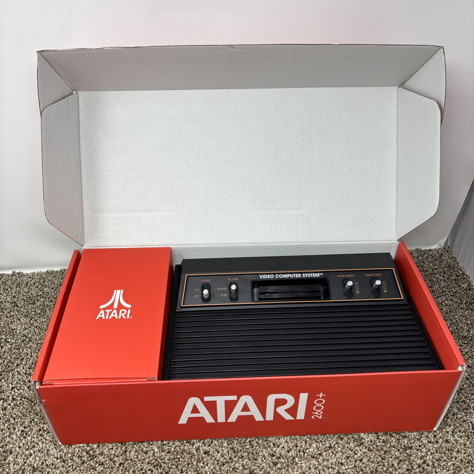 Atari 2600+ Plus Console BUNDLE Joystick Cables 50 games Joysticks HDMI Tested