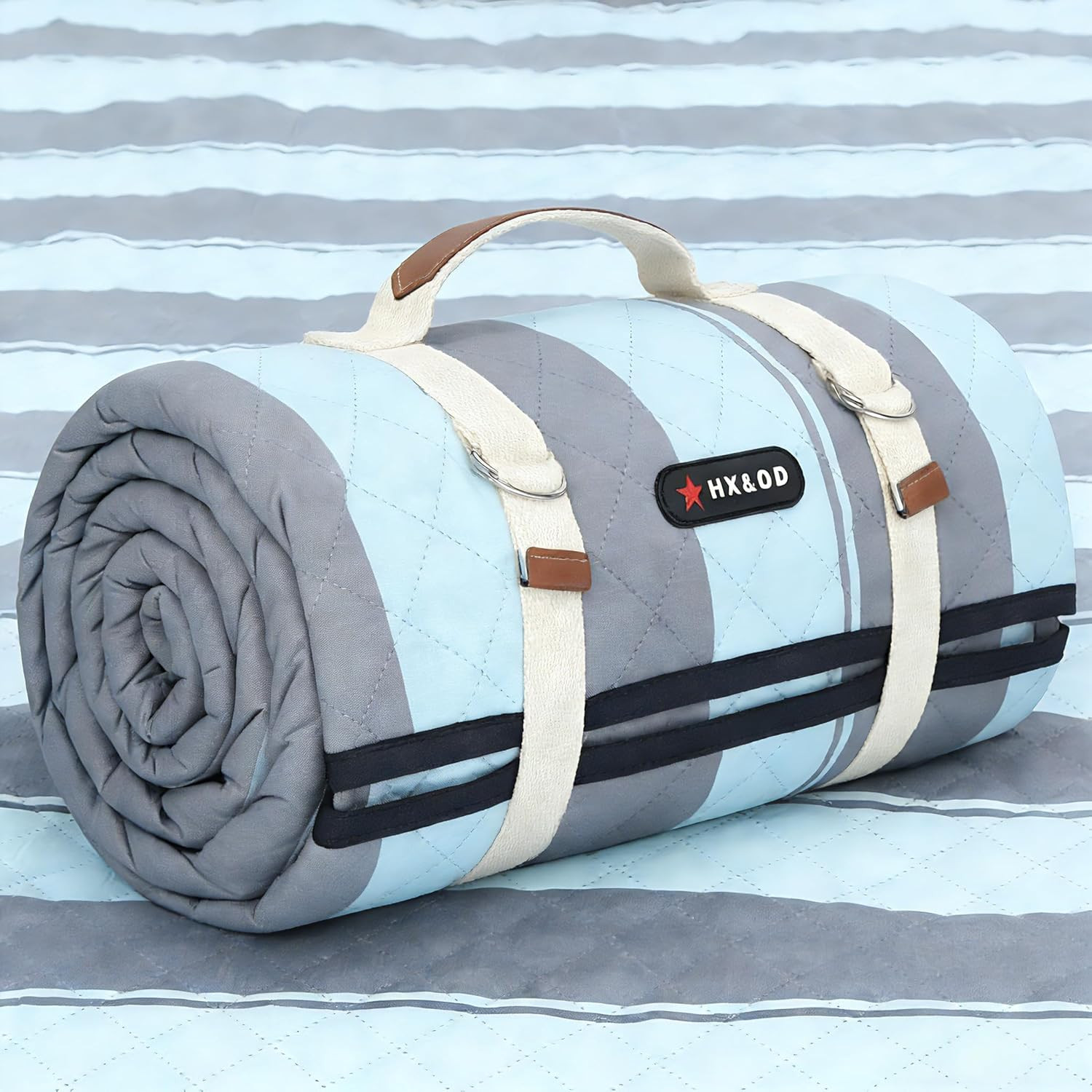 Extra Large Picnic Outdoor Blanket, 80”X80” Waterproof Picnic Mat Foldable Campi