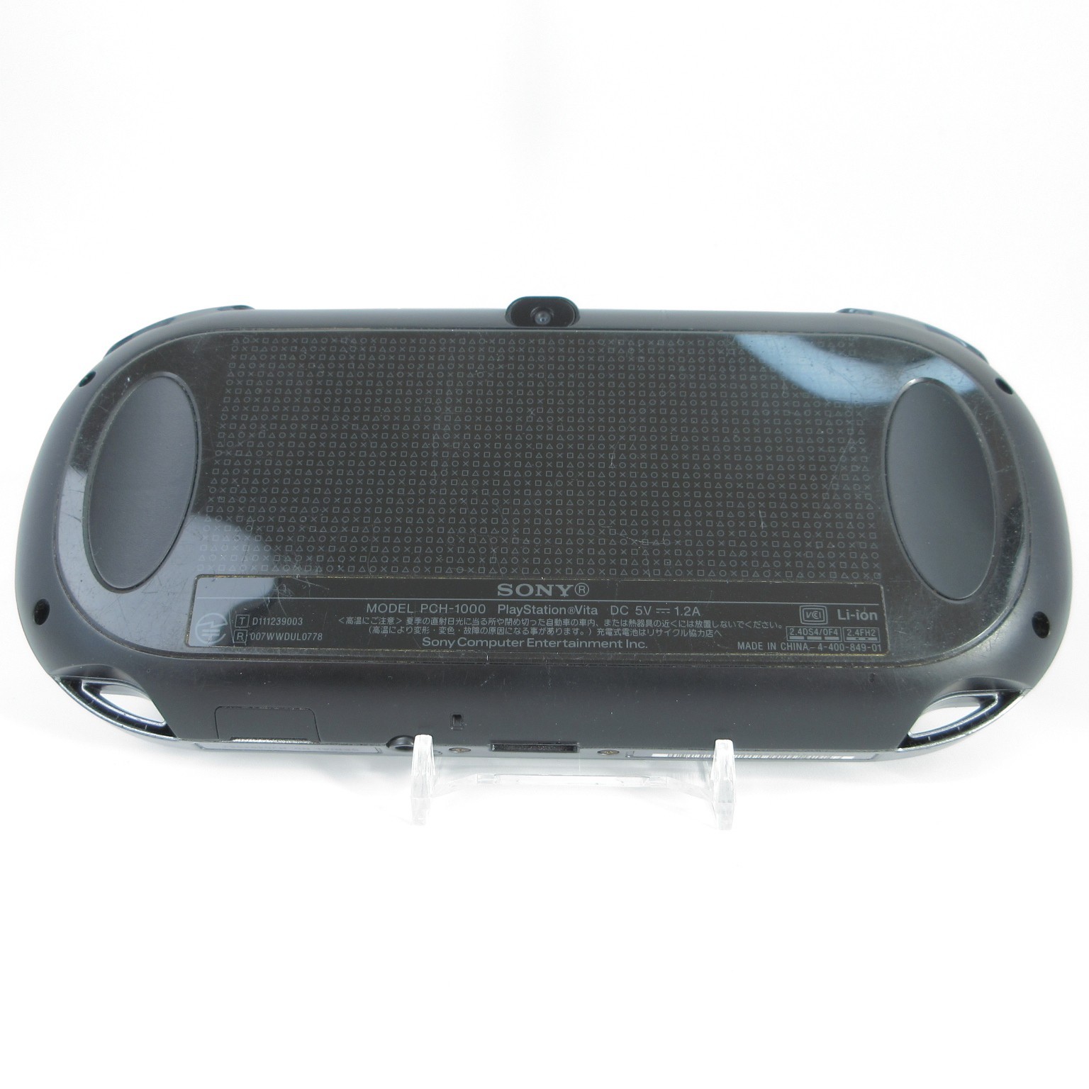 【Very Good】Sony PS Vita PCH-1000 Crystal Black Wi-Fi Model Console only #Arr1011