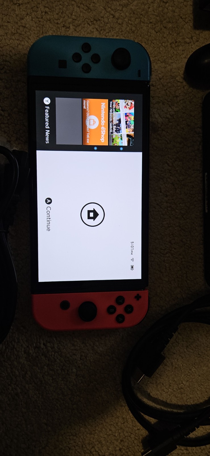 Nintendo Switch OLED Model HEG-001 Handheld Console – 64GB – Black/Neon Red/Neon