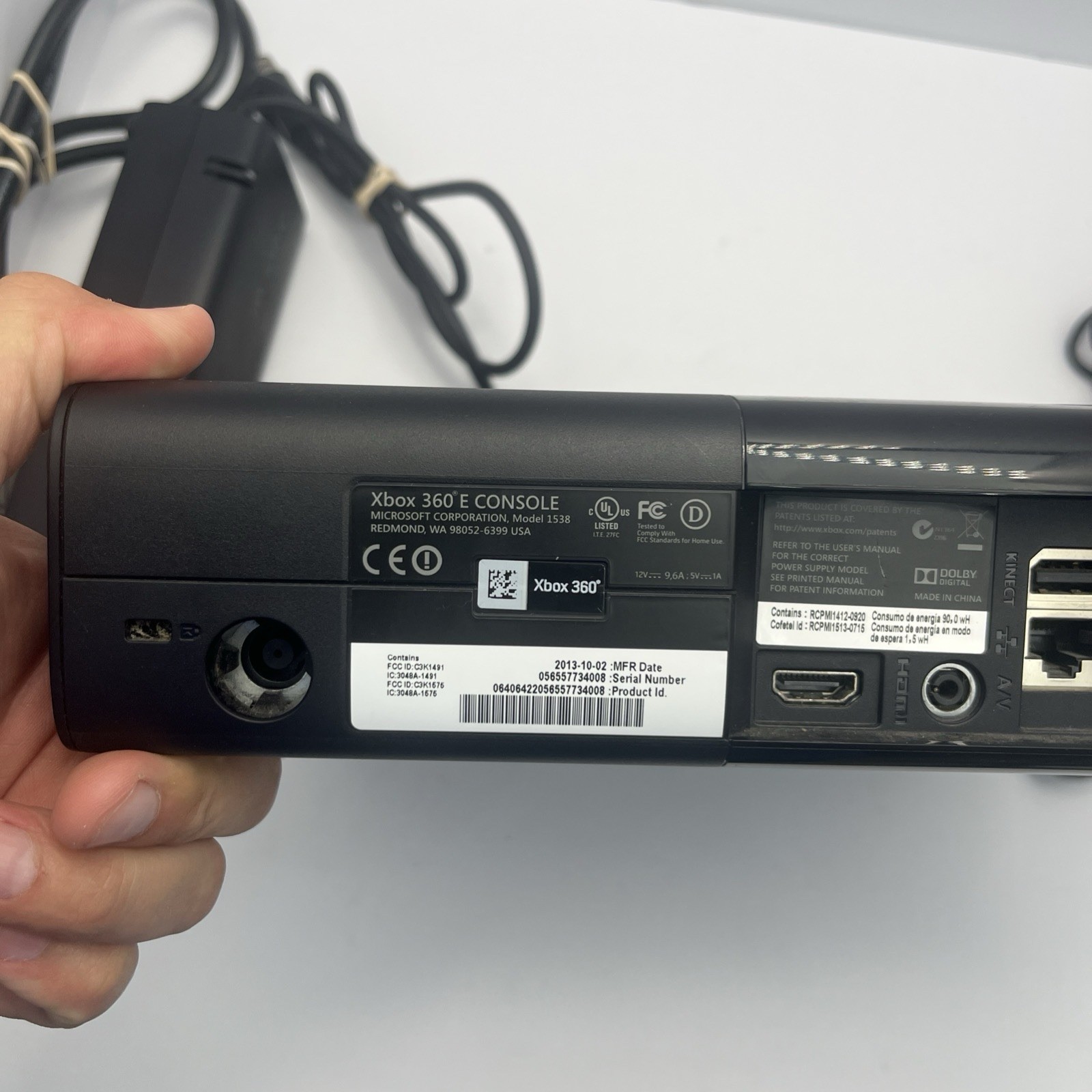 Microsoft Xbox 360 E Console OEM Controller Power Cord HDMI. Tested