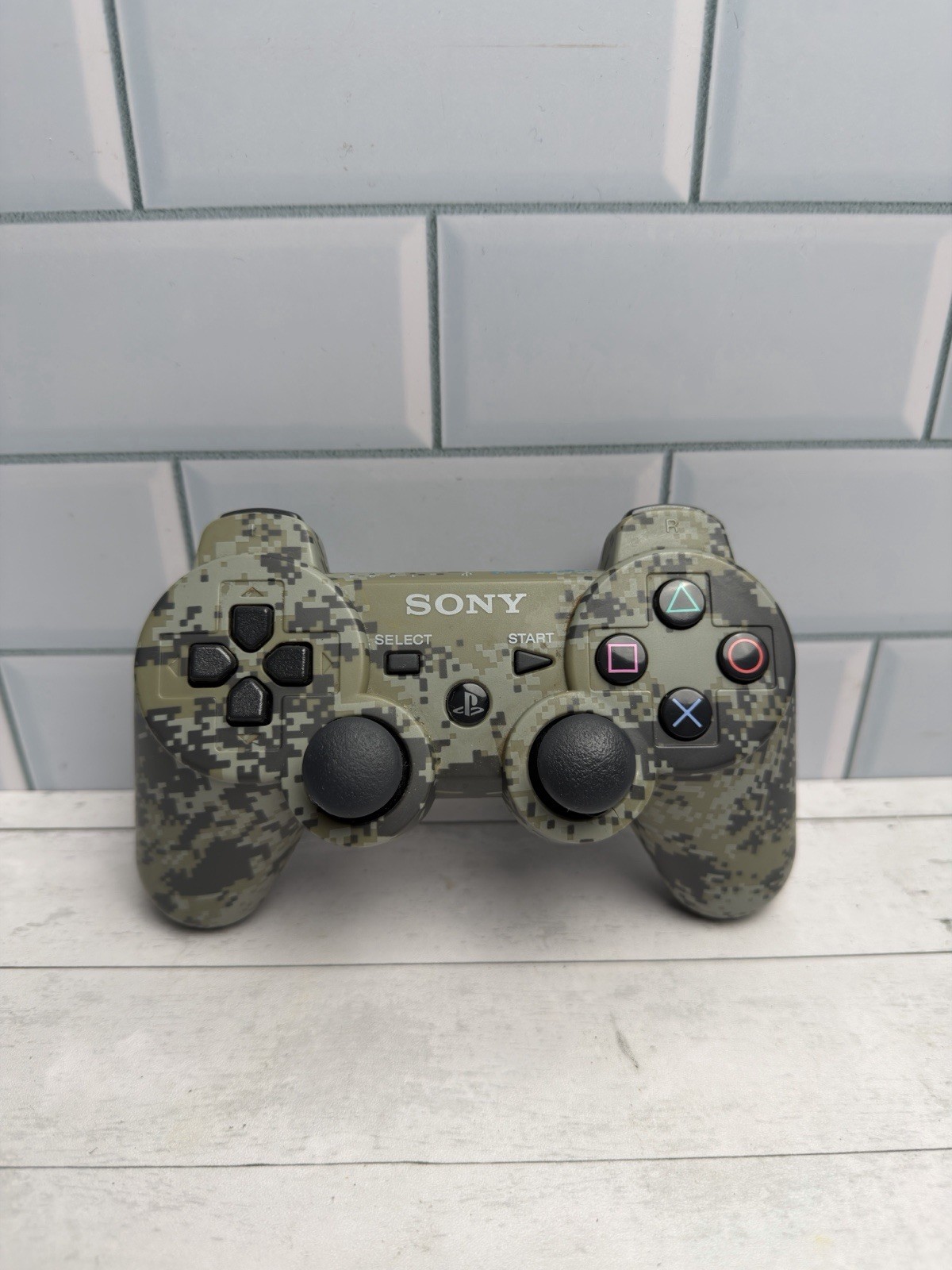 Sony Playstation 3 PS3 Super Slim Black 500gb CECH-4201C With Camo DualShock HEN