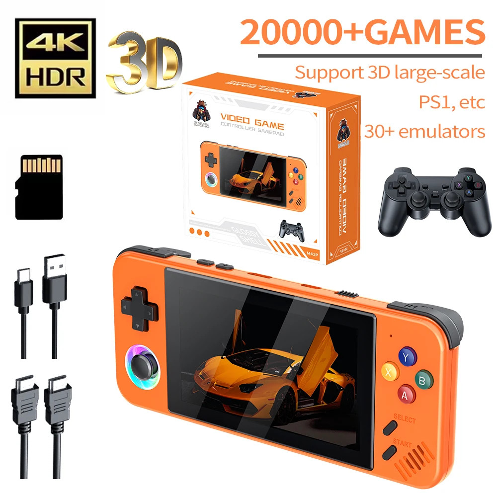 M41 handheld game console 4.2 inch Linux system 30 emulator with controller
