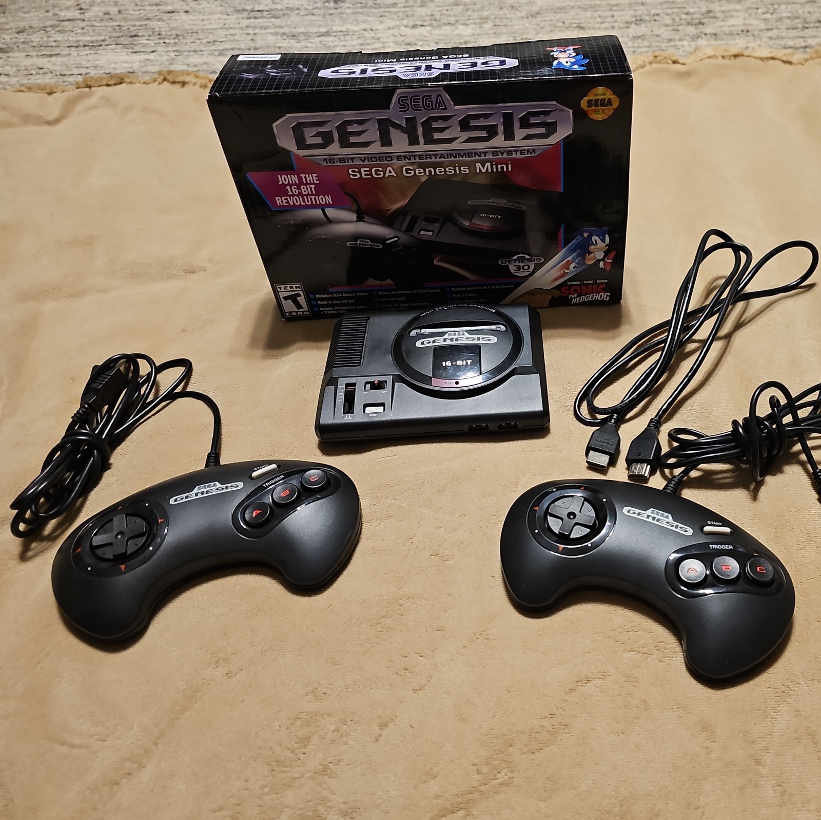 SEGA Genesis 1 Mini Console With Box Excellent Shape