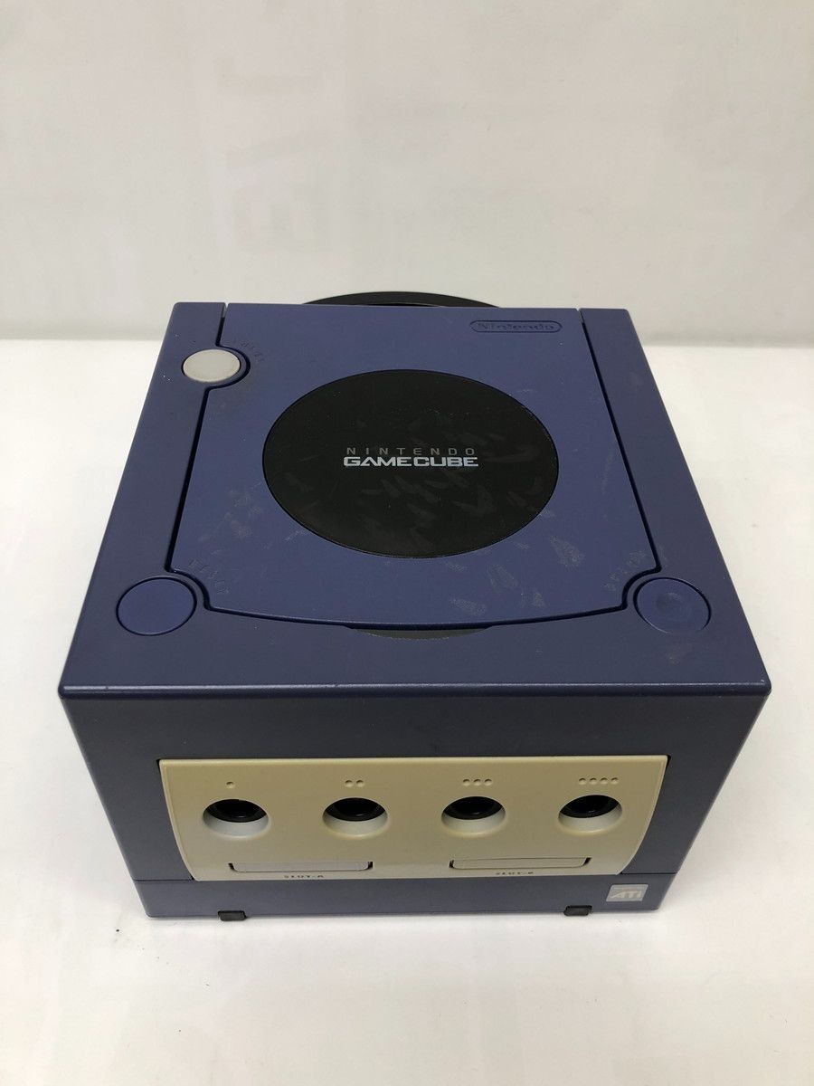 Nintendo GameCube Console Violet DOL-001 Controller Cable Set Japan WORKING