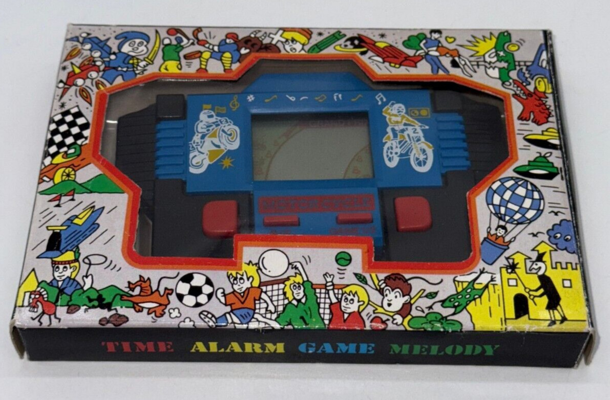 MOTORCYCLE – LCD Game & Watch Portable Console – 1990’s – GRAND PRIX VARIANT #2