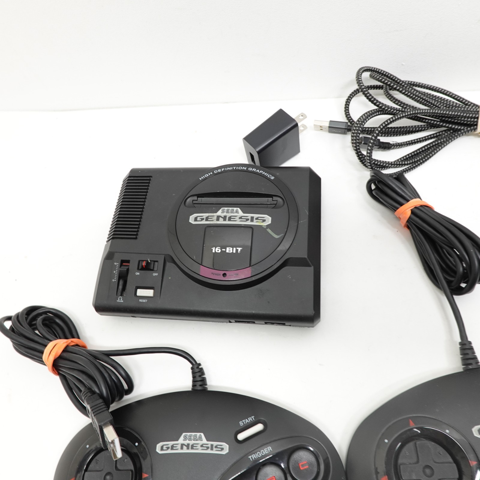Used SEGA Genesis MK-1600 16-BIT Mini Console Power Supply Controllers Tested