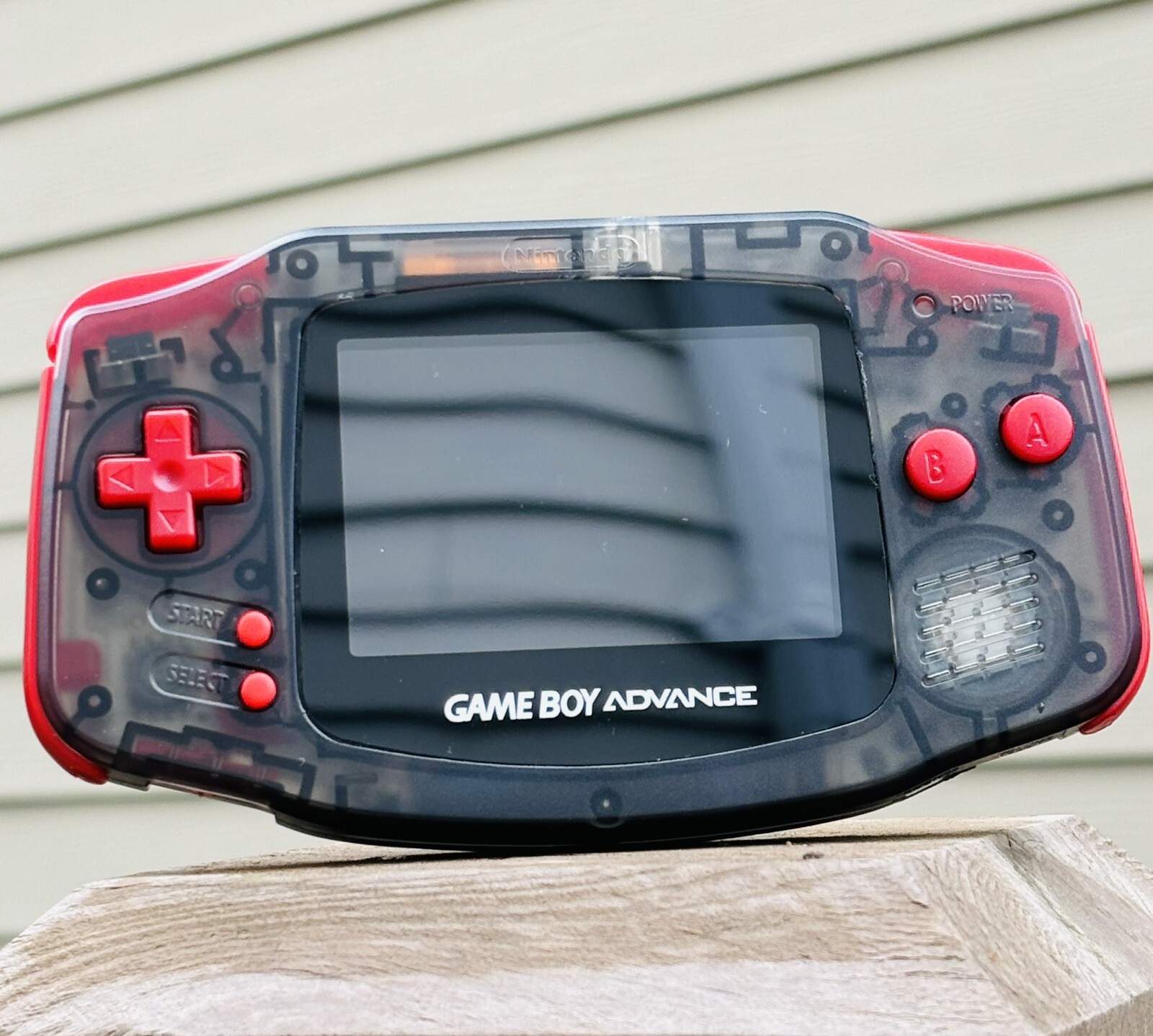 Custom Handheld Clear Black Gaming Gear Gameboy Advance Console IPSV2,USB-C Mod