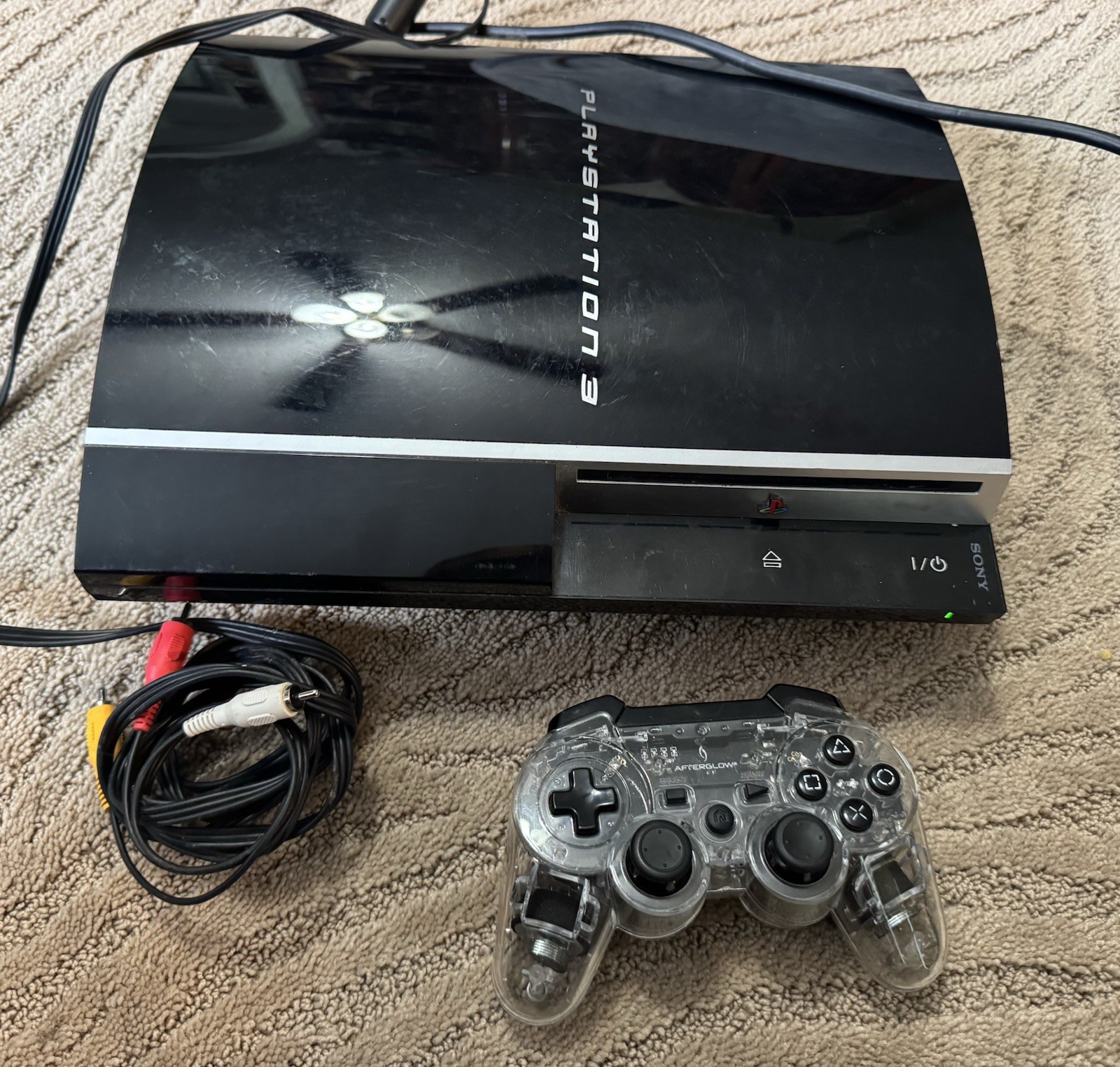 Playstation 3 PS3 Fat Console CECHG01 [FOR PARTS OR REPAIR, Does Power On