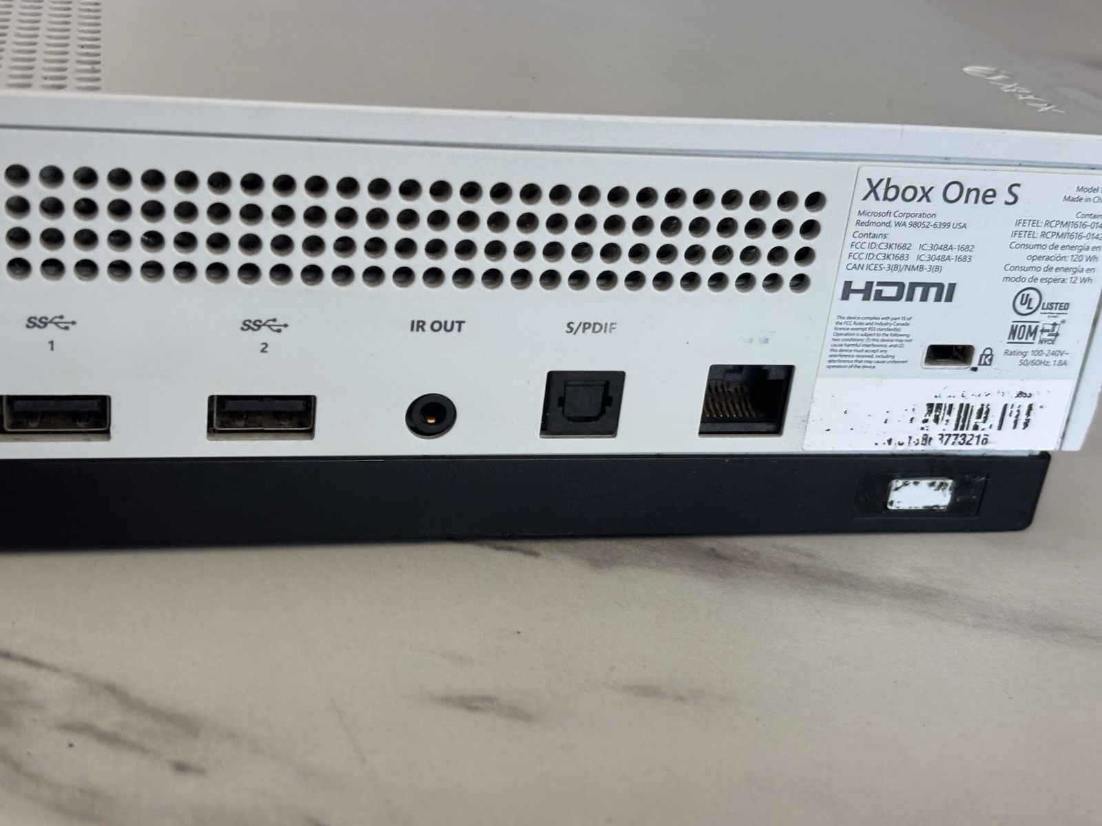 Microsoft Xbox One S 500GB White Console Only