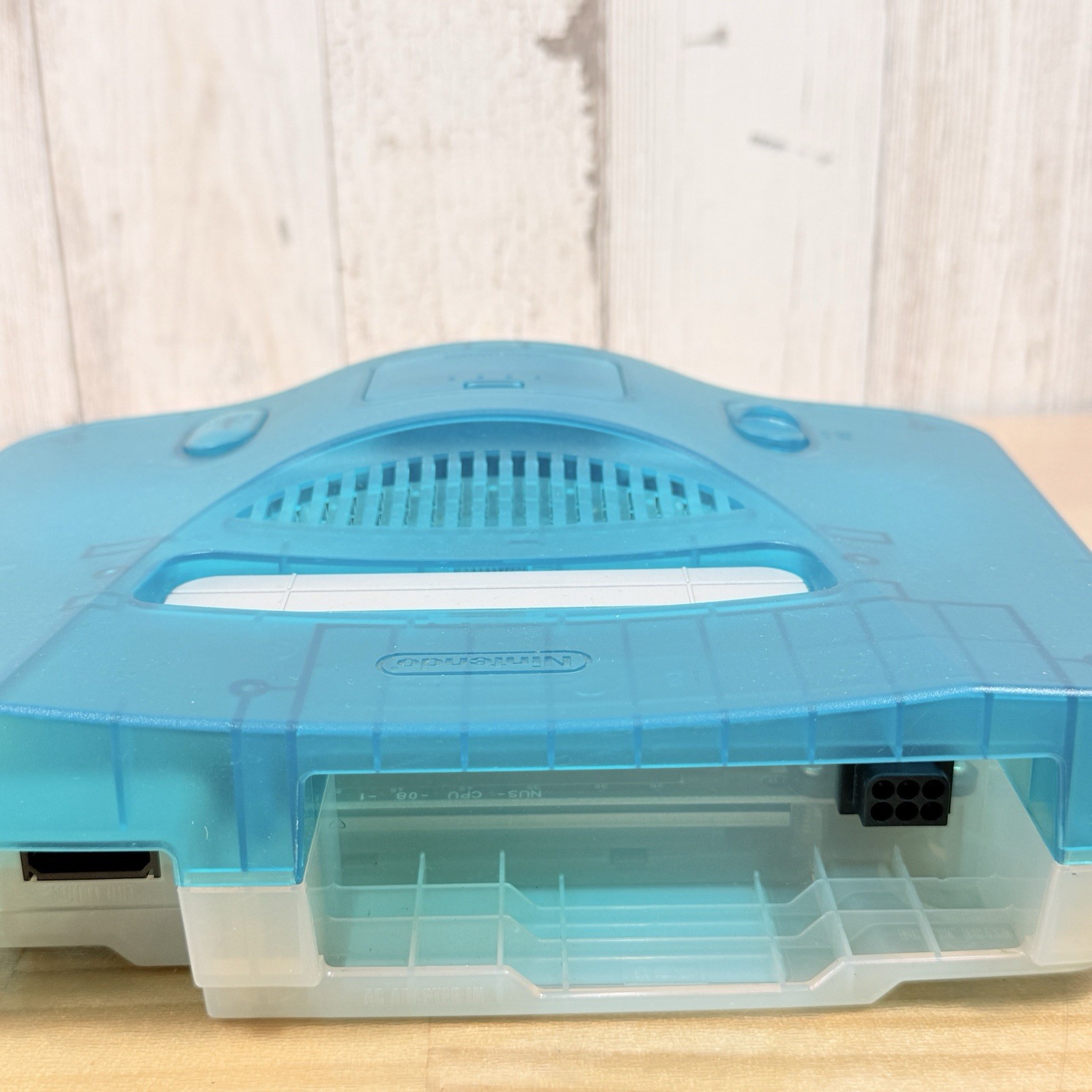 Nintendo 64 Clear Blue Console Controller AC Adapter Set Tested Used Japan