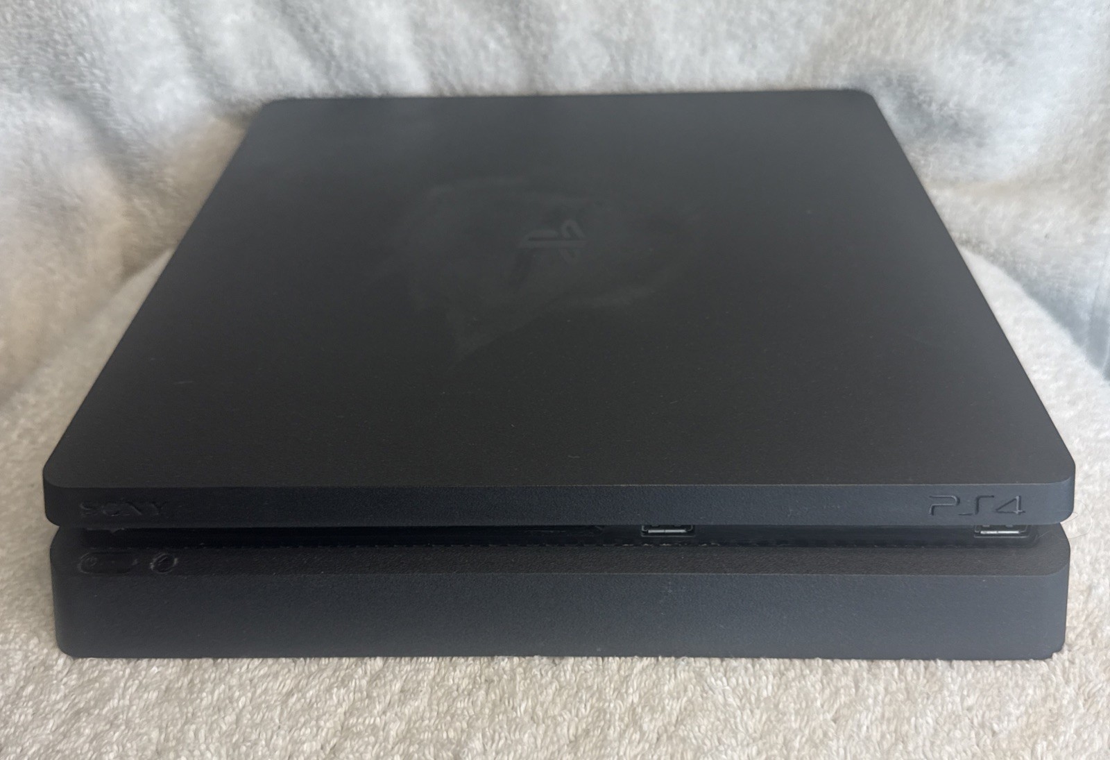 Sony PlayStation 4 Slim 1TB Black Console Bundle 16 Games 2 Remotes Cords Reset
