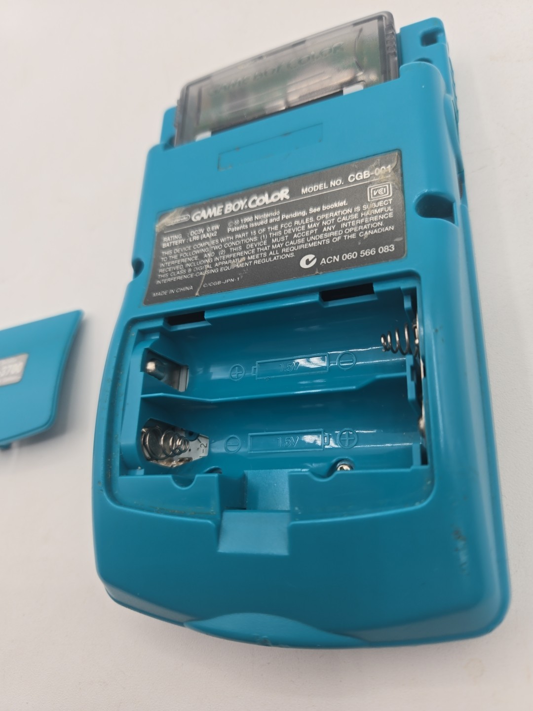 Nintendo Game Boy Color Handheld Game Console Teal Excellent Cond Bundle Game