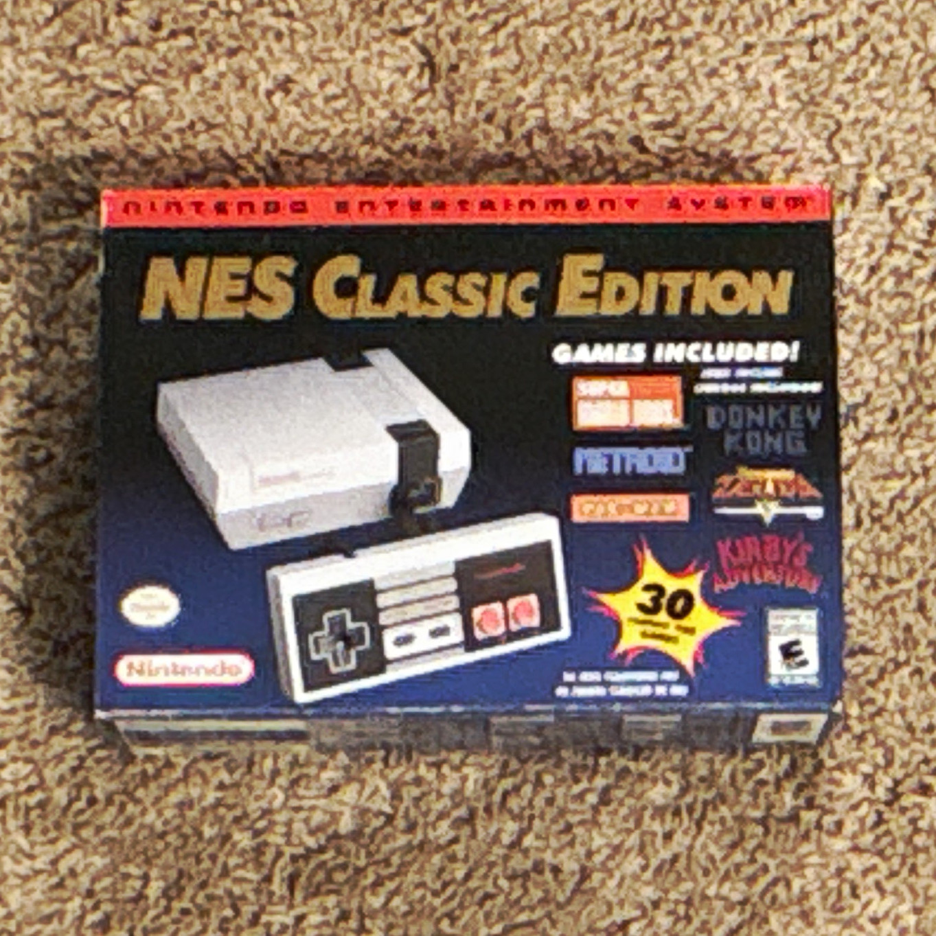 Nintendo NES Classic Edition Console Gray HDMI 720p Preloaded Games NTSC-U/C