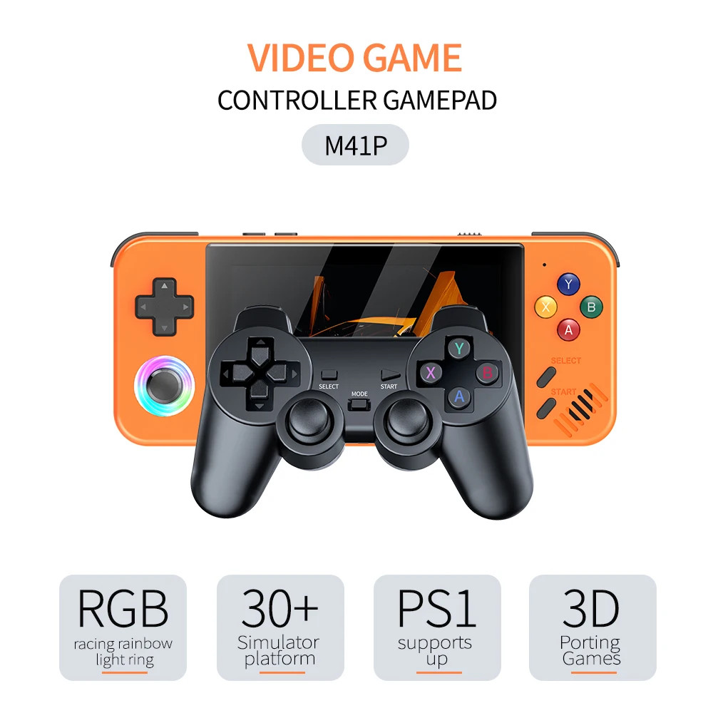 M41 handheld game console 4.2 inch Linux system 30 emulator with controller