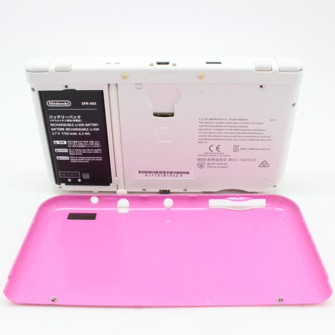 [ NEAR MINT ] NINTENDO NEW 3DS XL PINK WHITE Game Console From Japan 4013