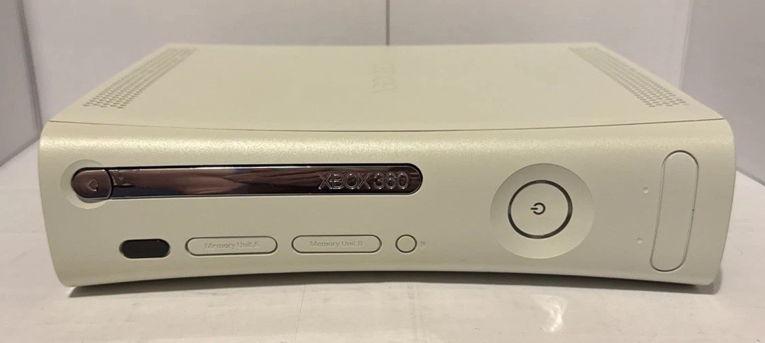 Xbox 360 Arcade White Console Xenon No HDMI NXE Dashboard Deep Cleaned 👀 Tested