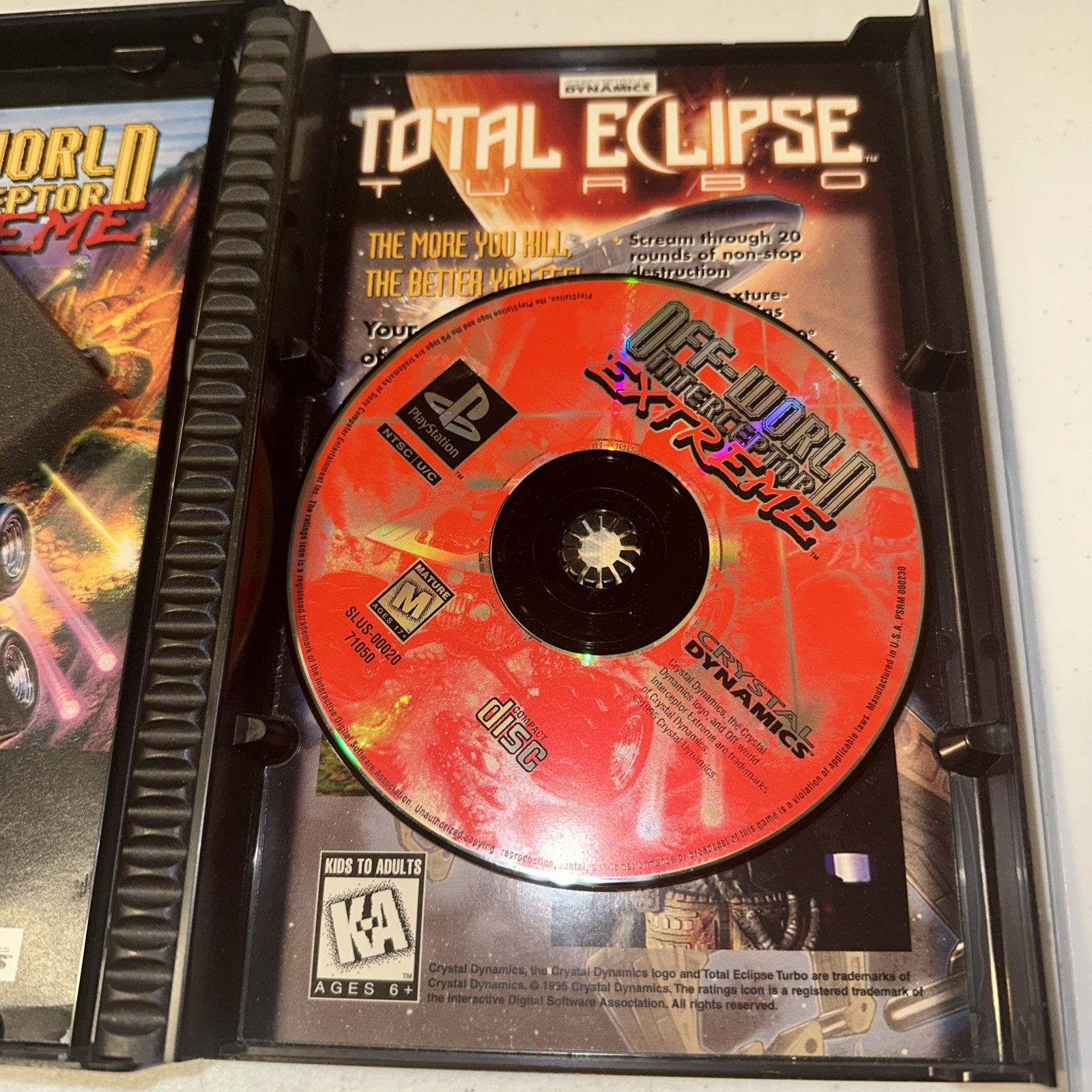 Off-World Interceptor Extreme Long Box CIB (Sony PlayStation 1, 1995)