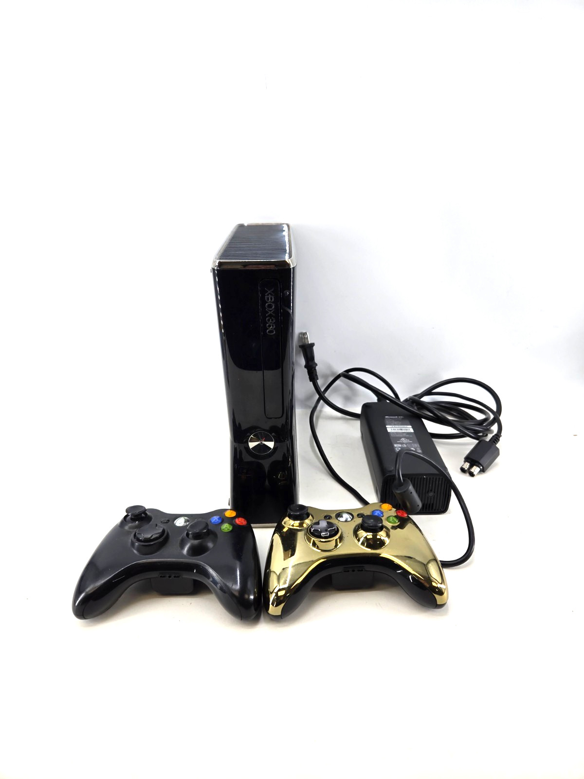 Microsoft Xbox 360 S Console 250GB with 2 Controllers & Power Adapter