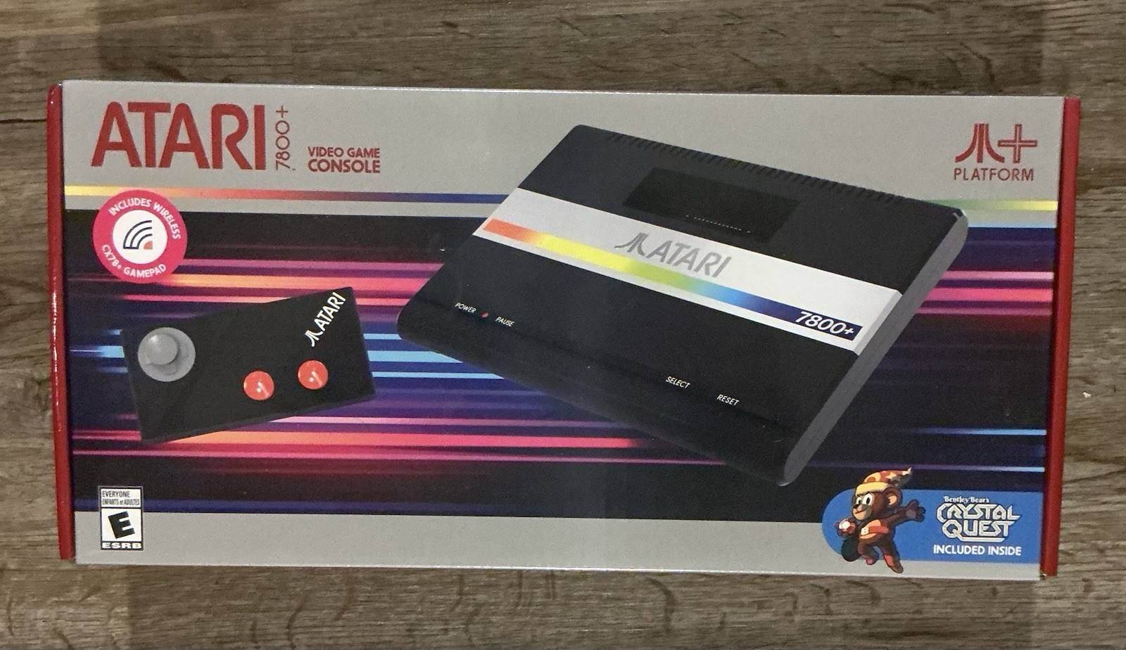 Atari 7800+ Console Wireless Controller HDMI Output w/Crystal Quest