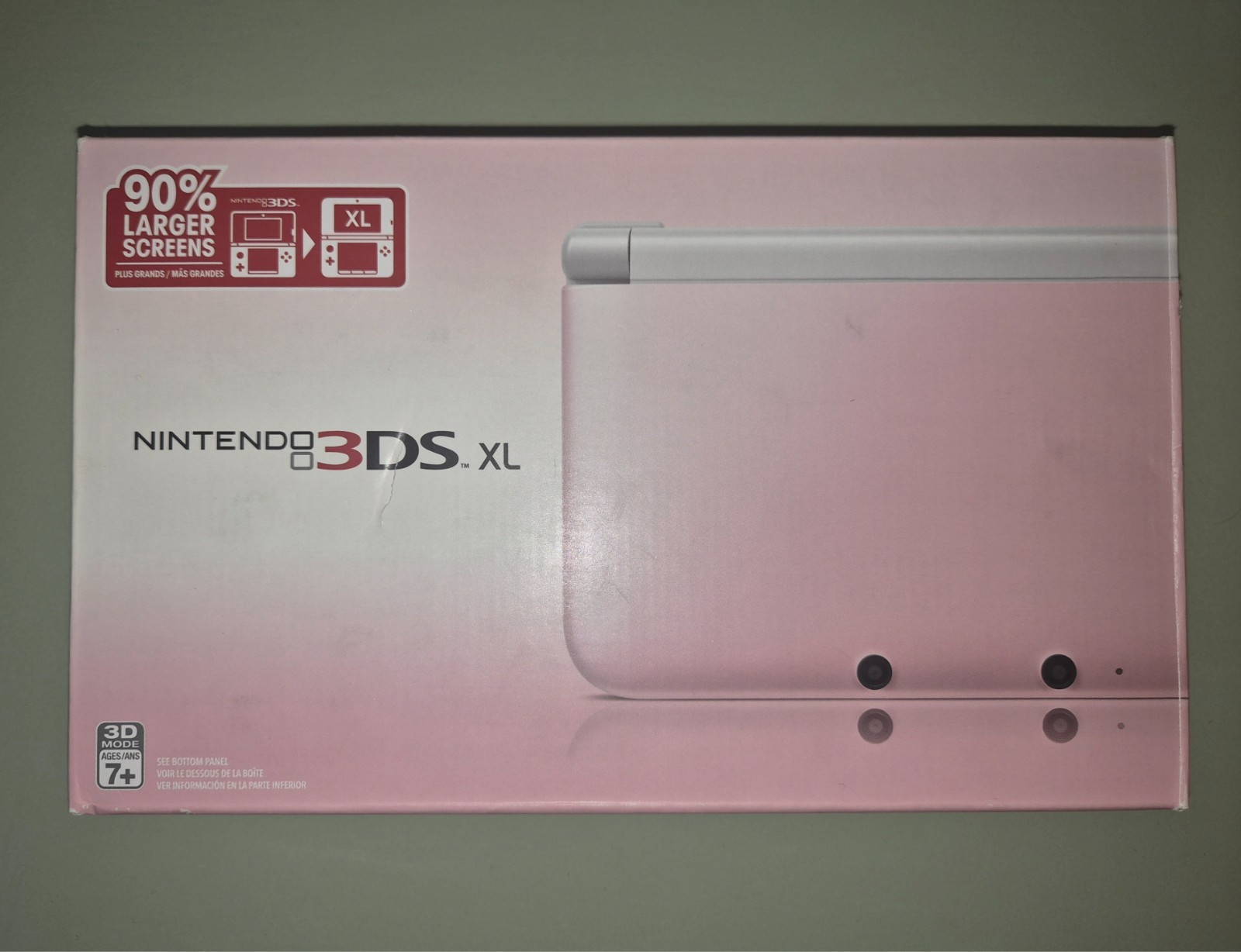 Nintendo 3DS XL Pink White Complete in Box CIB Bundle Lot 3 Games Stylus Charger