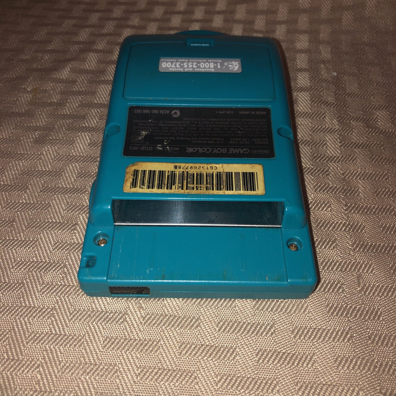 GOOD COND! Nintendo Game Boy Color Handheld Game Console – Teal Working/Tested