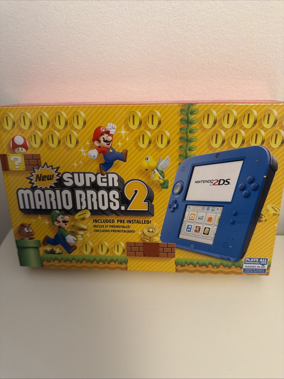 Nintendo 2DS Super Mario Bros. 2 Console Bundle – Electric Blue Brand New In Box