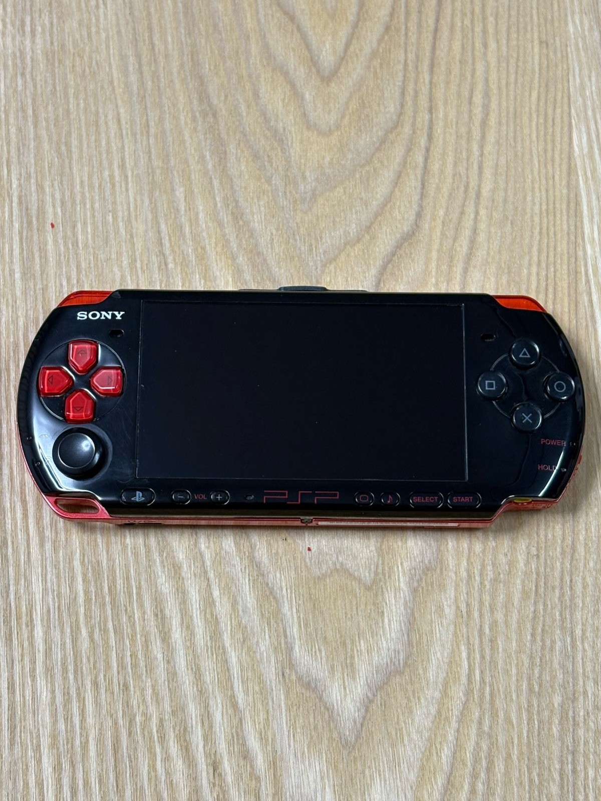 Sony PSP 3000 Black Red Console Only Japanese Version Tested Working