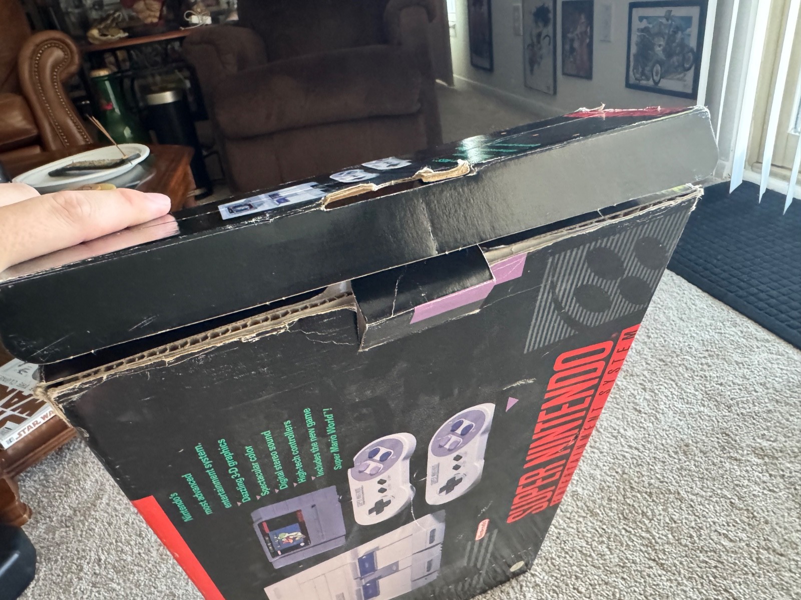 Super NES Nintendo SNES system console bundle CIB complete w/ Mario video game