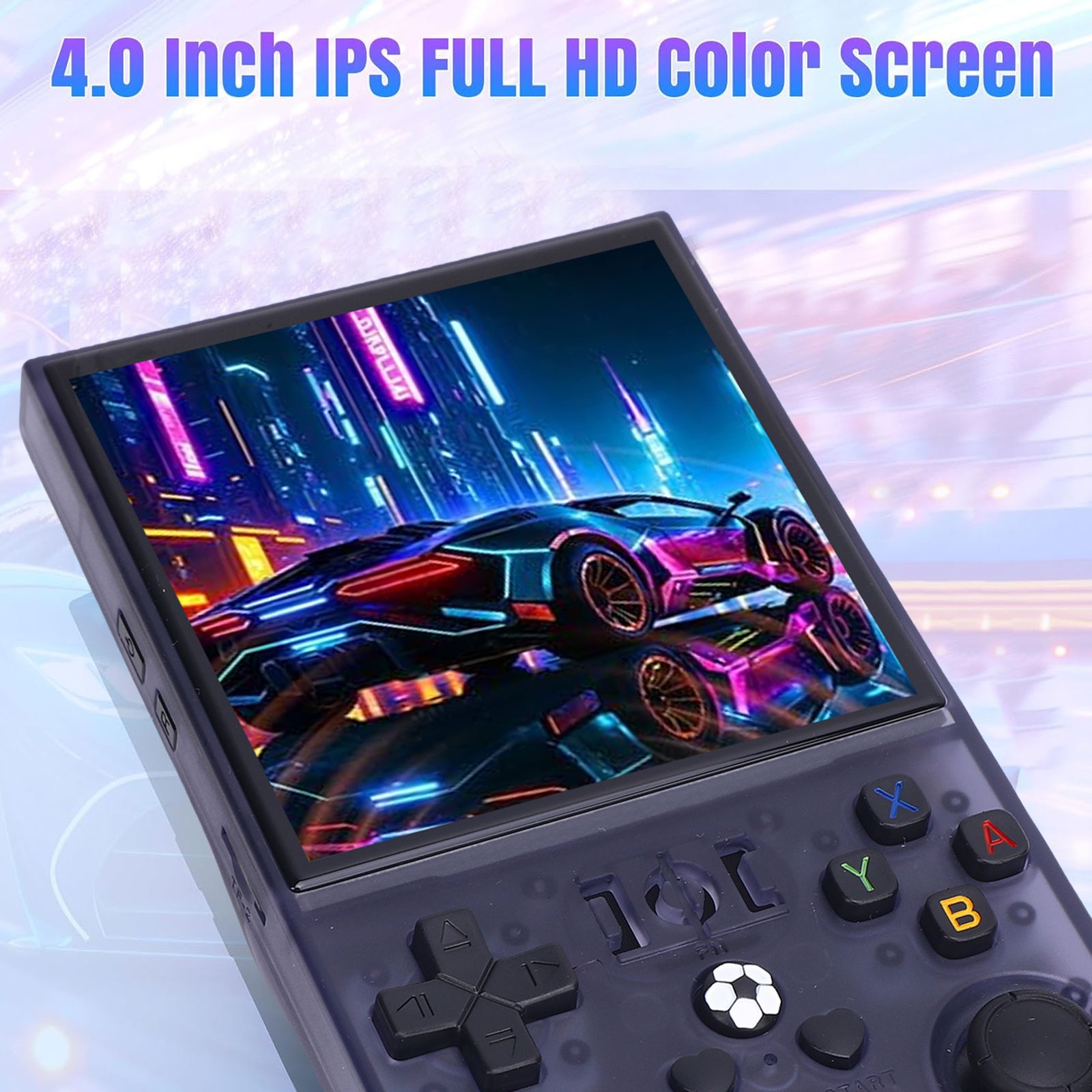 Portable Handheld Video Game Console Translucent Grey 4 Inch Screen 4000mAh