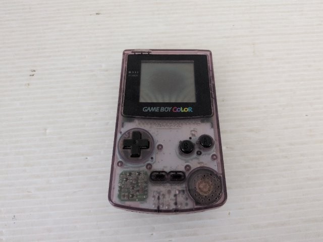 AS IS-Game Boy Color Console (CGB-001 / Clear Purple) 9000025647861