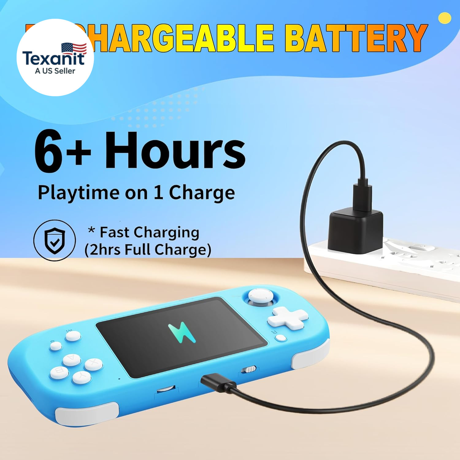 Handheld Game Console for Kids with 3.5” IPS Screen 139 Preloaded 32 Bit Electr