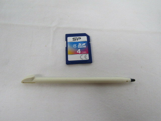 Nintendo 3DS LL White japanese ver Memory Card 4GB touch pen included work well