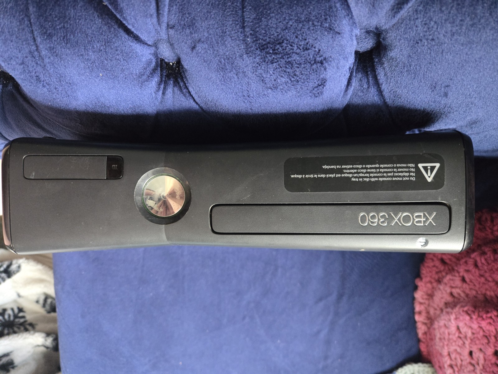 Microsoft Xbox 360 Slim Black Console MPN 1439 NTSC-U/C 1080p w/ Power & AV
