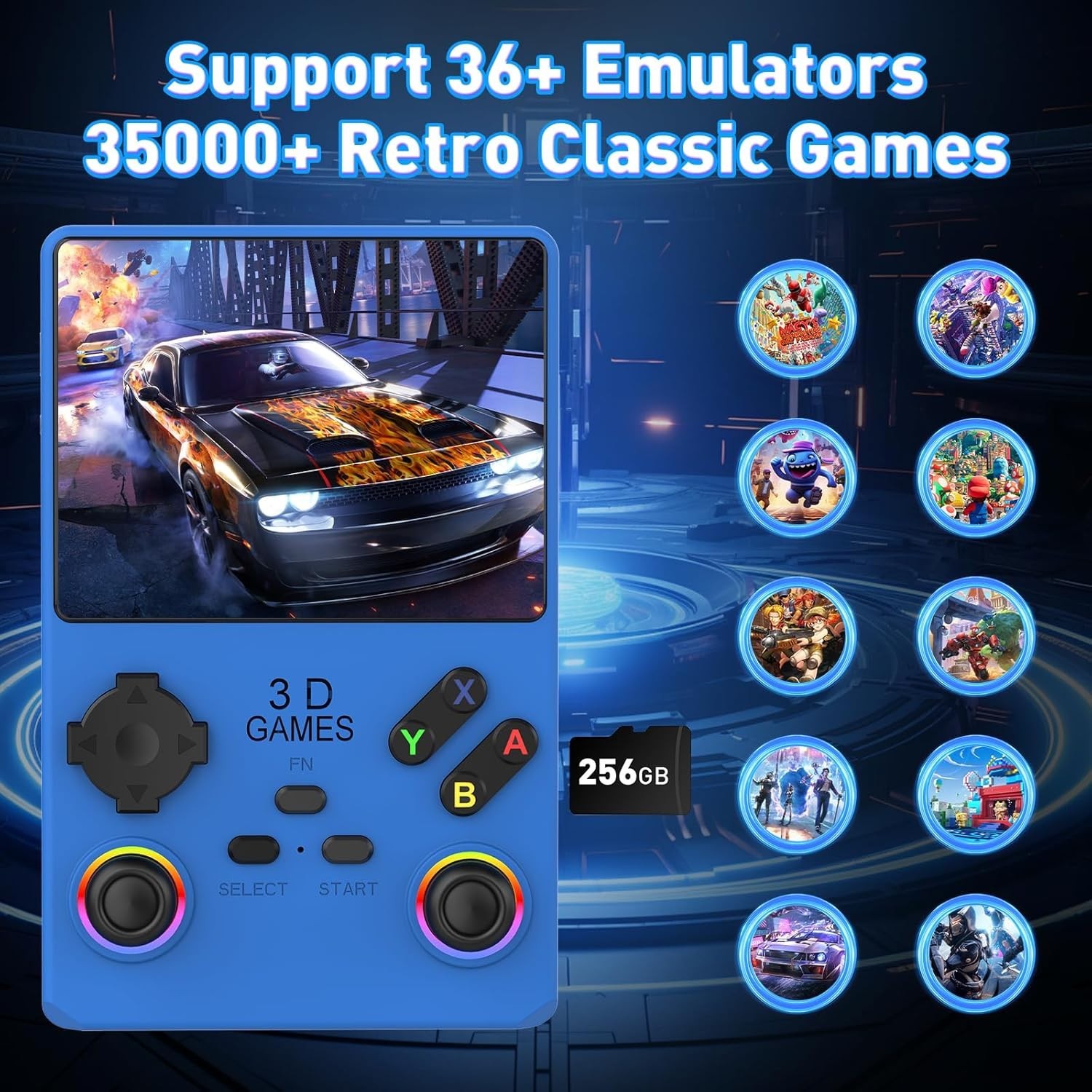 V40 PRO Upgraded Retro Handheld Game Console, Built in 35,000+Classic Games, …
