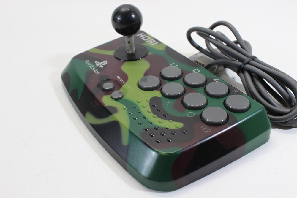 Hori Compact Joystick Meisai Controller HPS-47 Camouflage Rust PlayStation PS2