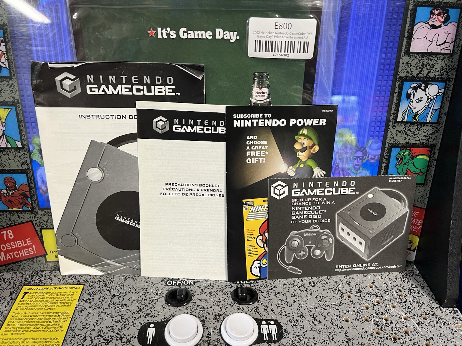 2002 Nintendo Heineken Gamecube Indigo Purple LE Console w/Box – Only 50 Exist!