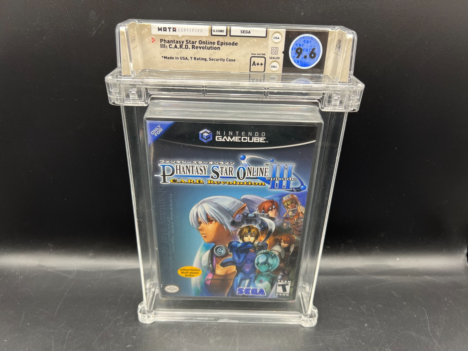 Phantasy Star Online III Card Revolution GameCube WATA 9.6 A++ FACTORY SEALED