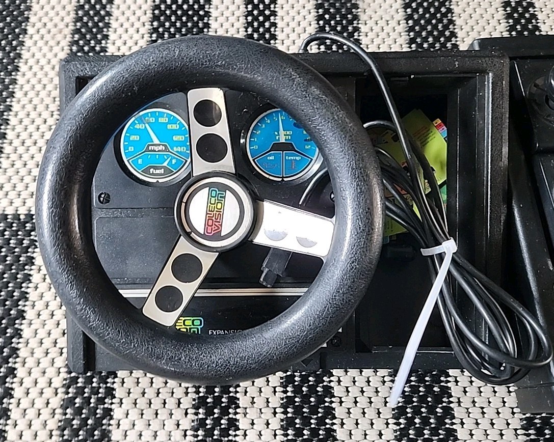 ColecoVision Console Bundle With Steering Wheel & Controllers